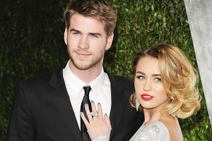 Miley Cyrus and Liam Hemsworth are engaged. Photo / AP