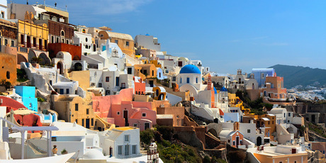 The village of Oia on Santorini. Hiring a quad bike is an exhilarating way to get around this small Greek island. Photo / Thinkstock