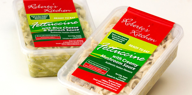 Ready to eat fettuccine from Roberto's Kitchen. Photo / Steven McNicholl