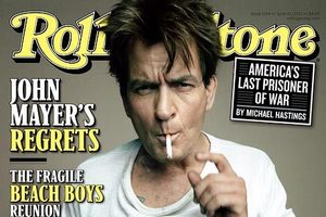 Charlie Sheen is on the cover of the latest Rolling Stone. Photo / Supplied
