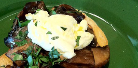 Mushroom bruschetta. Photo / Grant Allen