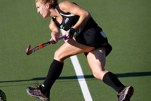 Stacey Michelsen scored for the Black Sticks before they switched off and lost 4-3 to Korea. Photo / Natalie Slade
