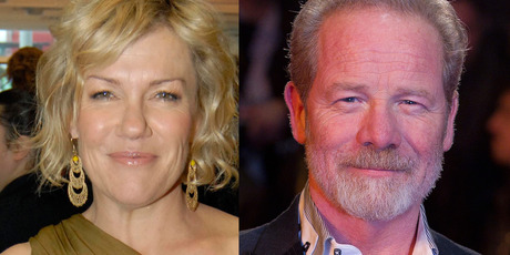Robyn Malcolm met Peter Mullan on the set of Jane Campion's Top of the Lake TV series in Queenstown this year. Photos / APN, AP