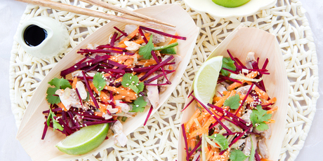 Shredded chicken salad. Photo / Babiche Martens Shredded chicken salad. Photo / Babiche Martens