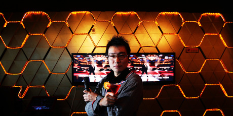 Johnny Cong, the new owner of Prince Karaoke bar in downtown Auckland, says his waiters go around the private booths, on the alert for intoxication and other problems. Photo / Doug Sherring