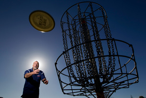 Bob Gentil, a New Zealand disc golf pioneer, will be the first Southern Hemisphere player to be inducted into the Disc Golf Hall of Fame. Picture / Richard Robinson.