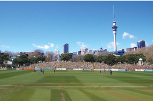 The Victoria Park plan would cater for between 8000 and 10,000 spectators, seen as ample for test and domestic cricket. Photo / Supplied