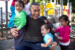 Society president Nuku Rapana at the Pukapuka community's childcare centre in Mangere. Photo / Natalie Slade