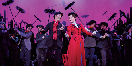 Matt Lee as Bert, Verity Hunt Ballard as Mary Poppins. Photo / Supplied Matt Lee as Bert, Verity Hunt Ballard as Mary Poppins. Photo / Supplied