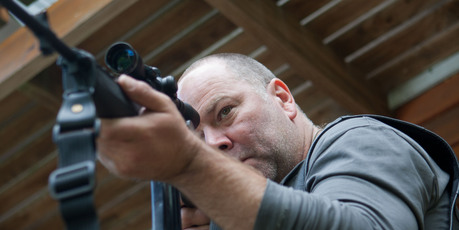 Actor Mark Mitchinson plays Napier gunman Jan Molenaar in Siege, on TV One tomorrow at 8.30pm. Photo / Supplied