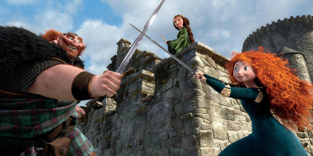 King Fergus, Queen Elinor and Merida. Photo / Supplied