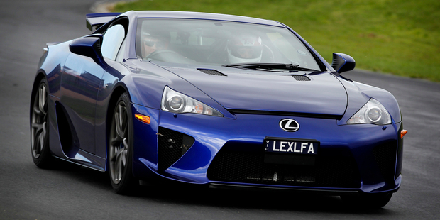 The Lexus LFA supercar. Photo / Christine Cornege