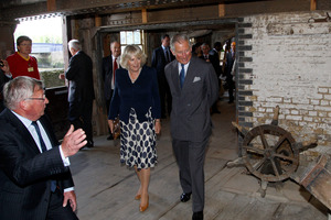 Britain's Prince Charles, right, accompanied by his wife Camilla, the Duchess of Cornwall. Photo / AP