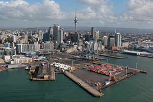 Plans may have been in place to extend Auckland's port 250m into the Waitemata Harbour. Photo / Brett Phibbs