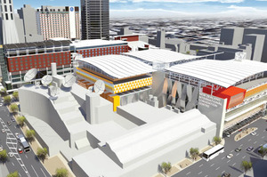 An artists impression of the proposed Convention centre for Auckland. Photo / Supplied