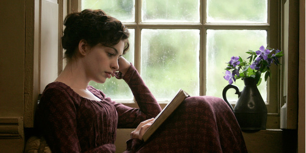 Anne Hathaway as Jane Austen in the film Becoming Jane. Photo / Supplied