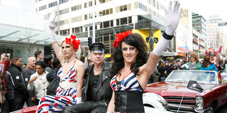 The Erotica Lifestyle Expo was often preceded by the Boobs on Bikes parade. Photo / Greg Bowker