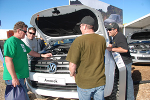 Carmakers are aiming at a broad customer base at Fieldays, rather than just farmers. Photo / Jacqui Madelin