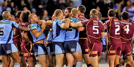New South Wales and Queensland go to battle in State of Origin III tonight. Photo / Getty Images