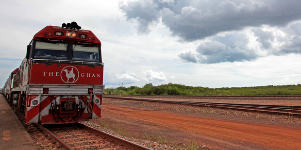 The Ghan runs a service between Darwin and Adelaide and hosts an annual Anzac-themed tribute tour. Photo / AAP Photo / AAP