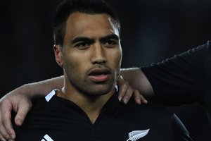 The All Blacks could be without Victor Vito next weekend who has a medial ligament problem in his knee. Photo / Getty Images.