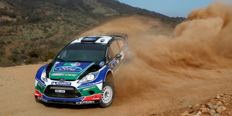 Petter Solberg and Chris Patterson during Rally Mexico in their Ford Fiesta RS WRC. Photo / Supplied