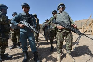Afghan security forces and coalition troops are responding to the assault. Photo / AFP