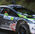 American Ken Block in his Monster World Rally team Ford Fiesta WRC car during the shakedown stage at Inland Rd, Helensville. Photo / Greg Bowker