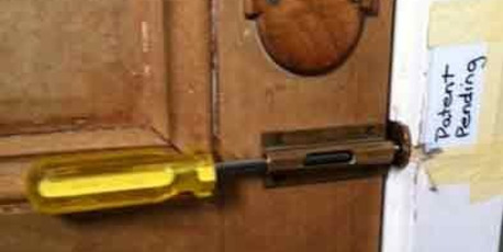 Bathroom lock in the Dunsandel Store. Photo / Supplied