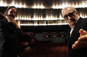 Martin Scorsese and Keanu Reeves in the fim Side by Side. Photo / Supplied