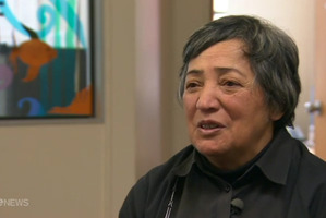 Skycity worker Tuni Parata who has been threatened with instant dismissal for carrying a pocket sized bible. Photo / One News