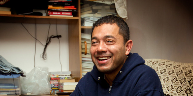 Ronnie Fong at home in Pakuranga yesterday after his three-night bush ordeal. Photo / Brett Phibbs