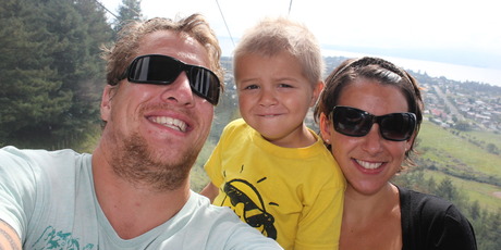 Chase Topperwien died in bed between his parents, Ryan and Keri. Photo / Supplied