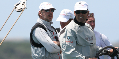 Larry Ellison and Russell Coutts will be based near Whangarei with the Oracle team. File photo / APN