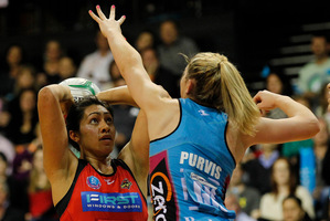 Magic's shooter Julianna Naoupu is keen to stay in the selector's good books. Photo / Christine Cornege