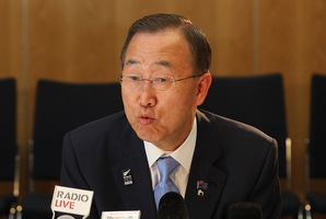 UN Secretary-General Ban Ki-moon hailed the statement as a blueprint for making the world a brighter, safer place.
Photo / Greg Bowker
