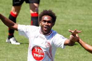Benjamin Totori, during his 2008 stint with Waitakere United. File photo / Brett Phibbs