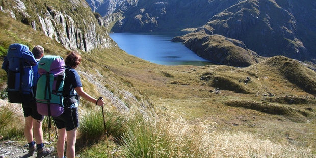 Trampers can share DOC huts on the Routeburn Track or stay in luxury. Photo / Supplied