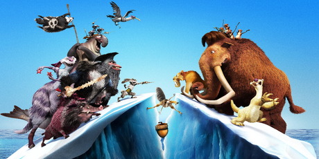 The old team of Sid, Diego, Manny and Scrat are back in Ice Age 4. Photo / Supplied The old team of Sid, Diego, Manny and Scrat are back in Ice Age 4. Photo / Supplied