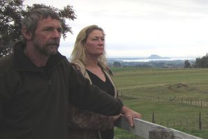 Farmers, Geoff and Karen Turner stand vigil after deer were killed on their property. Photo / Bay of Plenty Times