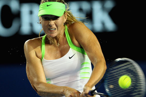 Sharapova will take a power of stopping when she returns to the All England Club. Photo / Getty Images.