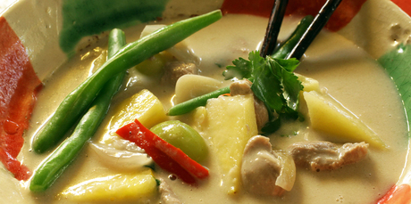 Tastebuds will tingle with a duck curry. Photo / Janna Dixon