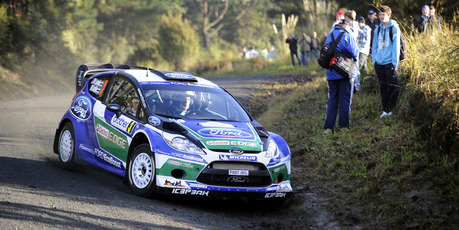 Jari-Matti Latvala during qualifying this morning. Photo / Alan McDonald