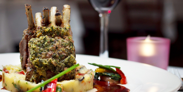 The lamb rack at Andres Restaurant. Photo / Natalie Slade