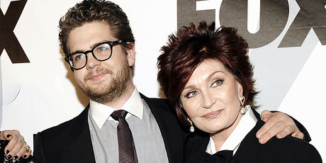 Sharon Osbourne and her son Jack, who has been diagnosed with multiple sclerosis. Photo / AP
