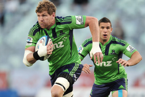 Adam Thomson leads the way for the Highlanders' tryscorers this year. Photo / Getty Images