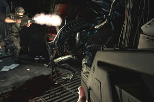 Players must combat xenomorphs and conquer fear in 'Alien: Colonial Marines.' Photo / Supplies