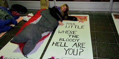 Paul Little’s column last week, decrying the effectiveness of the Lifewise Big Sleepout, struck a chord with those who attended. Some even hoped Paul would show himself. Photo / Supplied