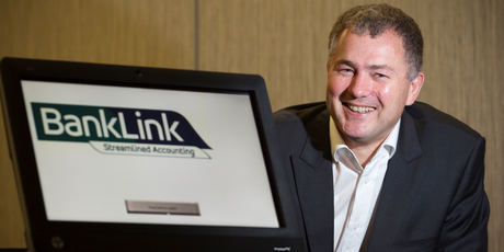Richard Reese, GM of New Zealand operations, says he and the other founders of Banklink are committed to staying in Auckland. Photo / Greg Bowker