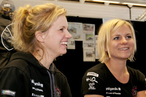 Miriam Walfridsson and co-driver Ramona Karlsson tell of their narrow escape. Photo / Malcolm Pullman